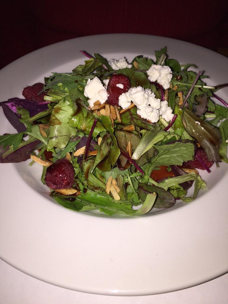 BrickandBones's tweet photo. Valentines raspberry salad. http://t.co/ZEHFNkRDyn