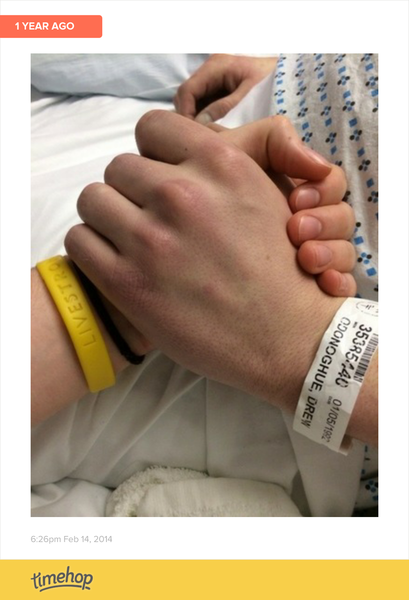 patch_odoulihan's tweet photo. "Nostalgia makes you want to go back to relive those times, but hope carries you on." Love you Drew, I'll never l... http://t.co/Rut7sEiUxH