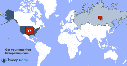 BcasperBlake's tweet photo. My followers live in USA (96%), Russia(2%)... Get your free map: http://t.co/b4966YvuLP http://t.co/IbbiGqHSJ2