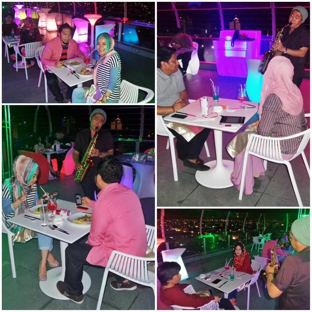 Makan Malam dengan pemandangan kota Makassar diiringi romantisme suara Saxophone #kallatoyotavalentine