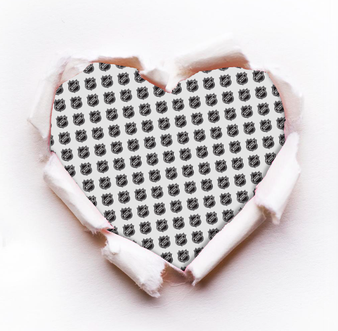 NHL's tweet photo. RT if hockey is your TRUE Valentine. (We won't tell) http://t.co/s4Jr4nAWVf