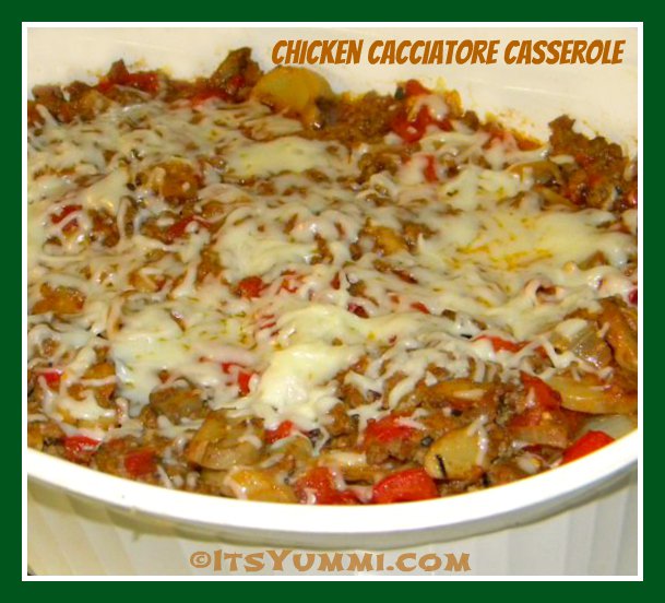 ItsYummi's tweet image. Recipe! &amp;gt;&amp;gt; Chicken Cacciatore Casserole bit.ly/1zD0dqN
  #chickencooking
