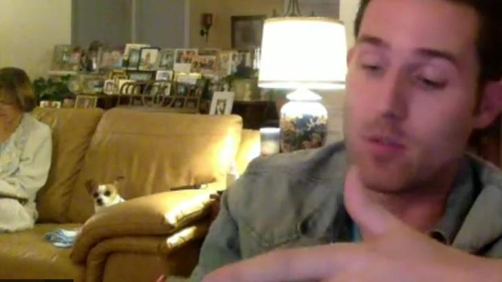 yourpriority0's tweet image. So I'm watching @JoshuaDtown live RN and his cute dog has been staring at the camera for a good 5 minutes