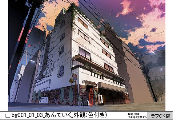 Dvd好評リリース中 アニメ 東京喰種 Re 公式 本日もryota Hさんのセットデザインをご紹介 あんていく の 外観のラフです ラフの段階だと 少しユルっとした線で描かれているので 温かみがあって これはこれで素敵だなぁと思うのですが 如何で