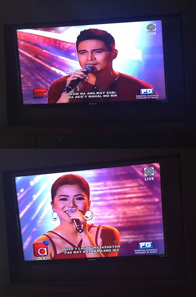 krungy21's tweet photo. Omg!!! Nanonood ako ng ASAP!!! My favorite artists and friends!!! Namiss ko kayo!!! 😄 http://t.co/svi8mMGZDi
