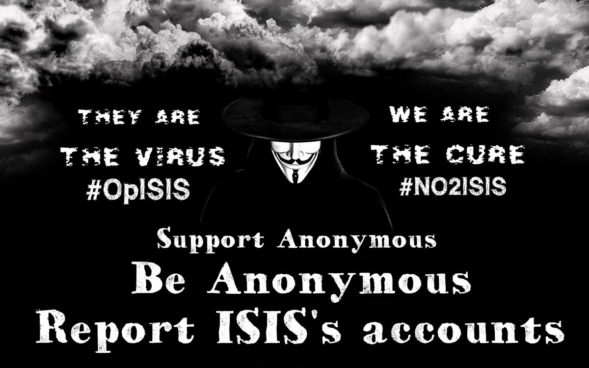 CyberRog's tweet image. #Retweet
 B #Anonymous,Report #ISIS's accounts
@AnonEnvironment @UnknowFirst @AnonOpsSE @catahuanco 
#OpISIS #NO2ISIS