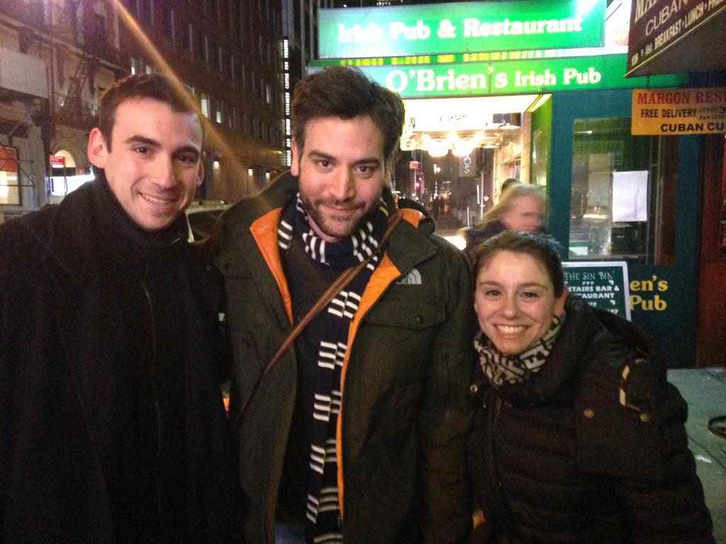 quinto_mike's tweet photo. @JoshRadnor thanks again for stopping last week to take pics #disgraced #goseeit #timerunningout http://t.co/qBo43abp7R