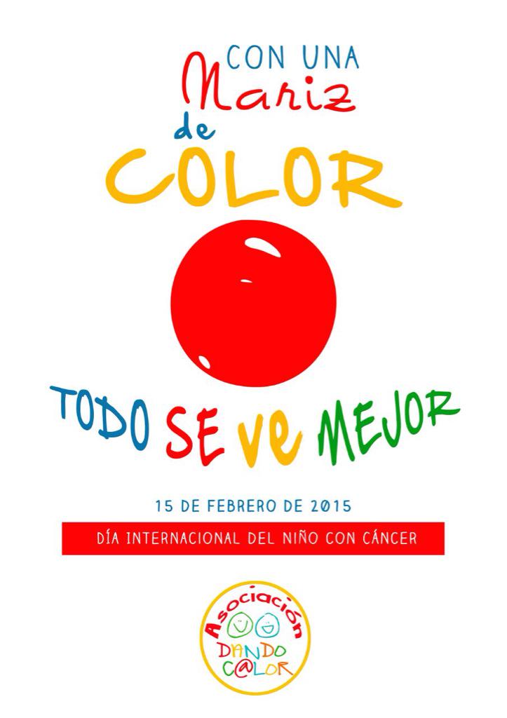 carmenespinom's tweet photo. Con una nariz de color rojo, todo se ve muuuucho mejor #diainternacionalcancerinfantil http://t.co/CnefmhUktG