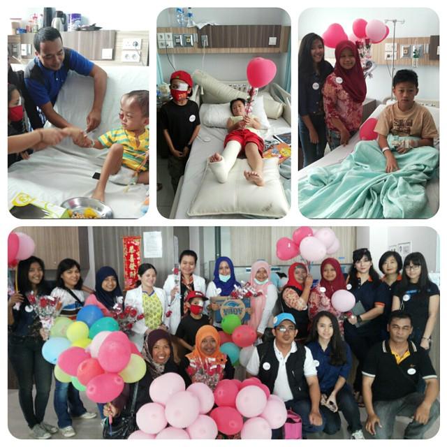 Berbagi bersama <a href="/smilingkidsmdn/">Smiling Kids Medan</a> untuk adik2 di hospital. SELAMAT HARI KANKER SEDUNIA. Tetap semangat! cc <a href="/leubahagia/">leubahagia</a>