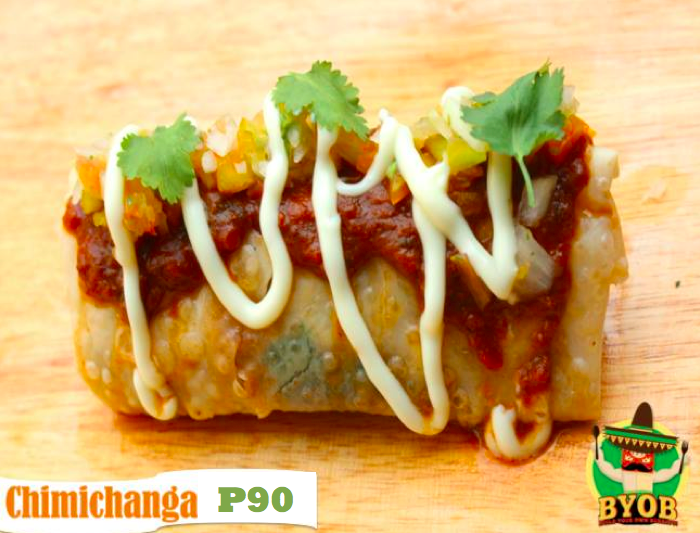 BYOBurrito's tweet photo. We have a big and bad treat for you 😉😉

Our newest dish: CHIMICHANGA!!!!! Available at BYOB starting tomorrow!! http://t.co/Ad7K9QPedA