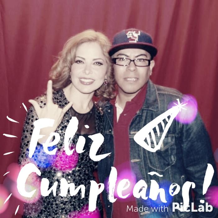 Happy birthday mi diva mi musa mi hermosa Gloria Trevi 