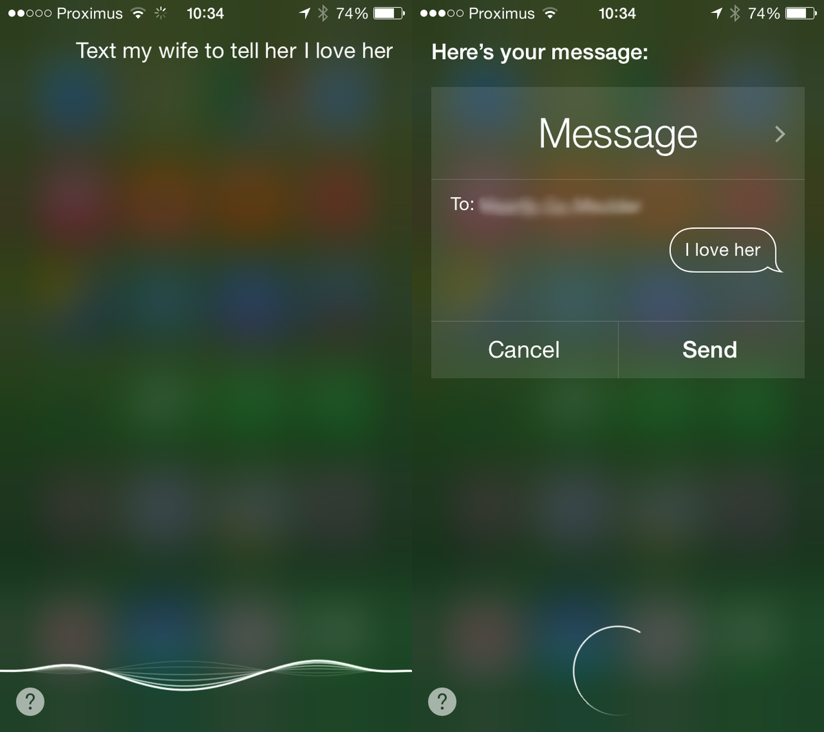 verbeeld's tweet photo. Siri can be the cause of serious relationship disasters! #iloveher #donotsend http://t.co/Bpetiv8i02
