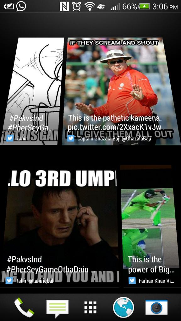 Anaslqbal's tweet photo. How can we play with biased umpires.
๐๐๐
#PakvsInd #PherSeyGameOthaDain #GoAkmalGo http://t.co/fmoxvKPijy