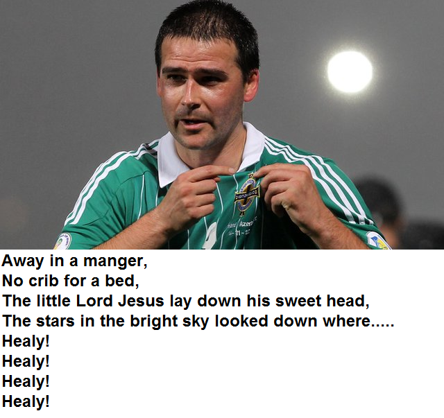daz_hill86's tweet photo. “@FootyFansChants: Northen Ireland fans make an edit to a hymn to appreciate David Healy.... http://t.co/XOO3pX1ev5” @philipmunt