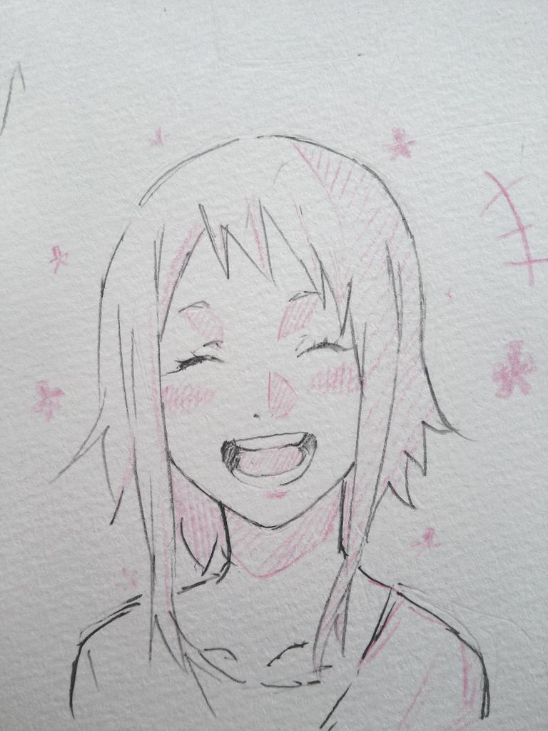 顔の練習ですm(__)m 