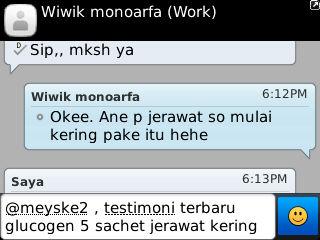 Testimoni terbaru, glucogen 5sachet jerawat lewat,, masih ragu? Aku rapopo :D #momentinfinity #glucogen #gorontalo