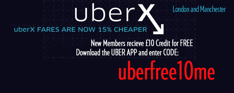 10£ free UBER for users. Share with everyone, get home safe! use code (uberFree10me)