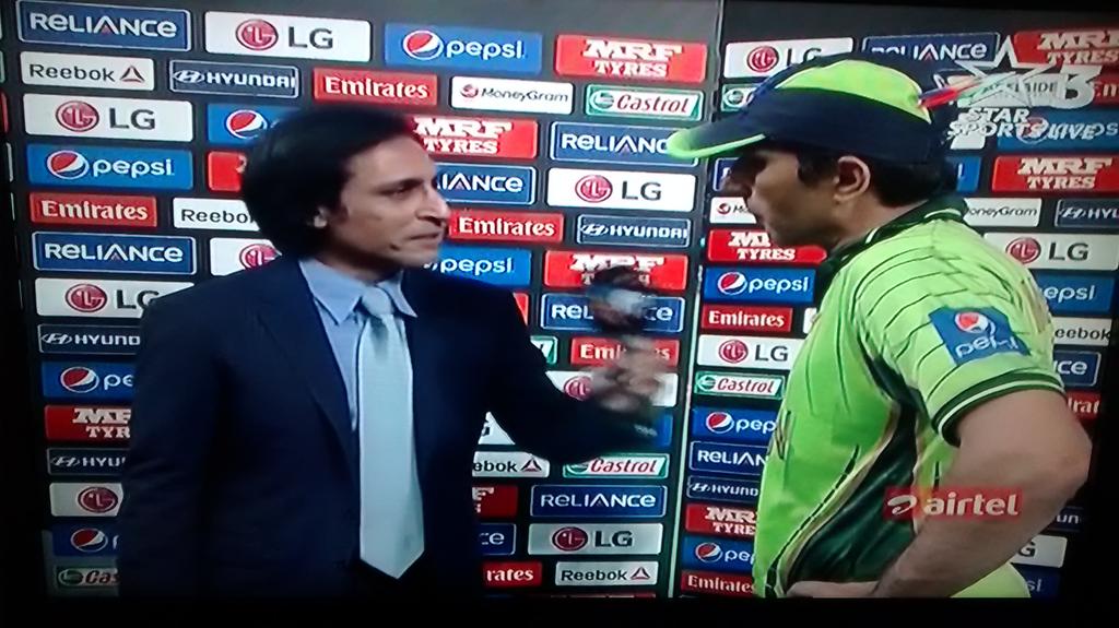 coolfunnytshirt's tweet image. Misbah be like &quot;Raham karo Rameez bhai! Ek to haar gaye....uppar se english bhi bulwaoge!&quot; 

#IndvsPak
