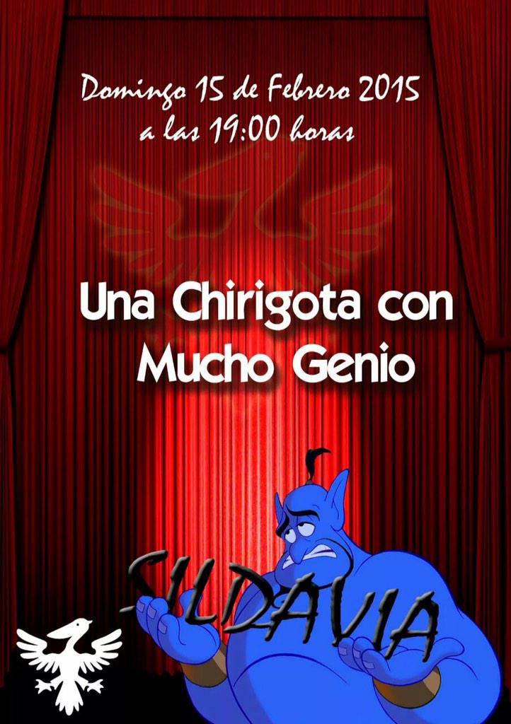 SildaviaPub's tweet photo. A partir de las 7 de la tarde "una chirigota con mucho genio"no te la pierdas!! http://t.co/oy14h3pNa3