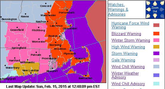 RhodeIslandEMA's tweet photo. Blizzard Warning downgraded to a Winter Storm Warning for RI til 7PM http://t.co/mXtWgVZtXV #NeptuneRI http://t.co/XvdgtizRGx