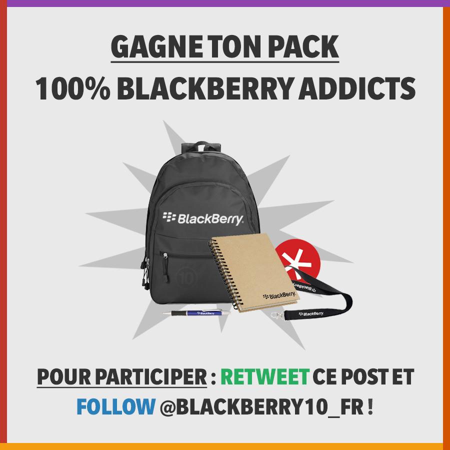 blackberry10_fr's tweet photo. Tentez de gagnez un PACK 100% BLACKBERRY ADDICTS en retweetant ce tweet ! #RT #BlackBerry http://t.co/G8uDkQ8dRl http://t.co/eQUq3cCAwK