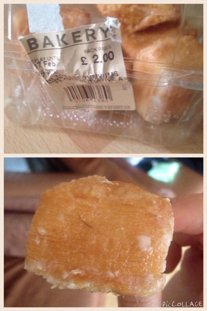 MeggyHarding's tweet image. What the heck @sainsburys ??? There's hairs on my toffee yum yum 😷😷😷