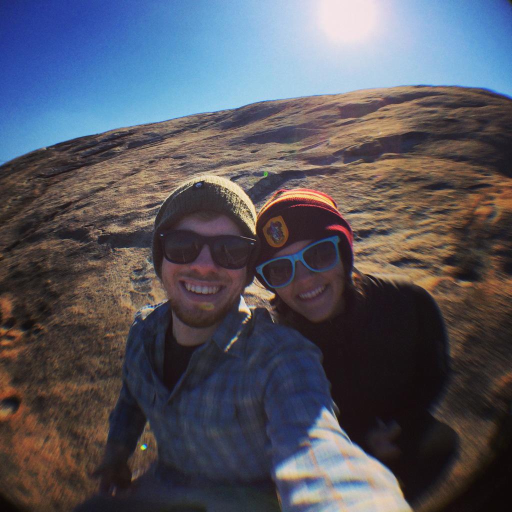 V-day on the rock w/ @Kristina_Adler <a href="/StoneMtnPark/">Stone Mountain Park</a>