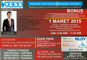 wartabdg_asli's tweet photo. PELATIHAN TTG:
"Branding Your Product &amp; Branding Your Self
-Membongkar Rahasia Agar diri Anda &amp; Produk Anda Dipercaya http://t.co/wgH45aN98n