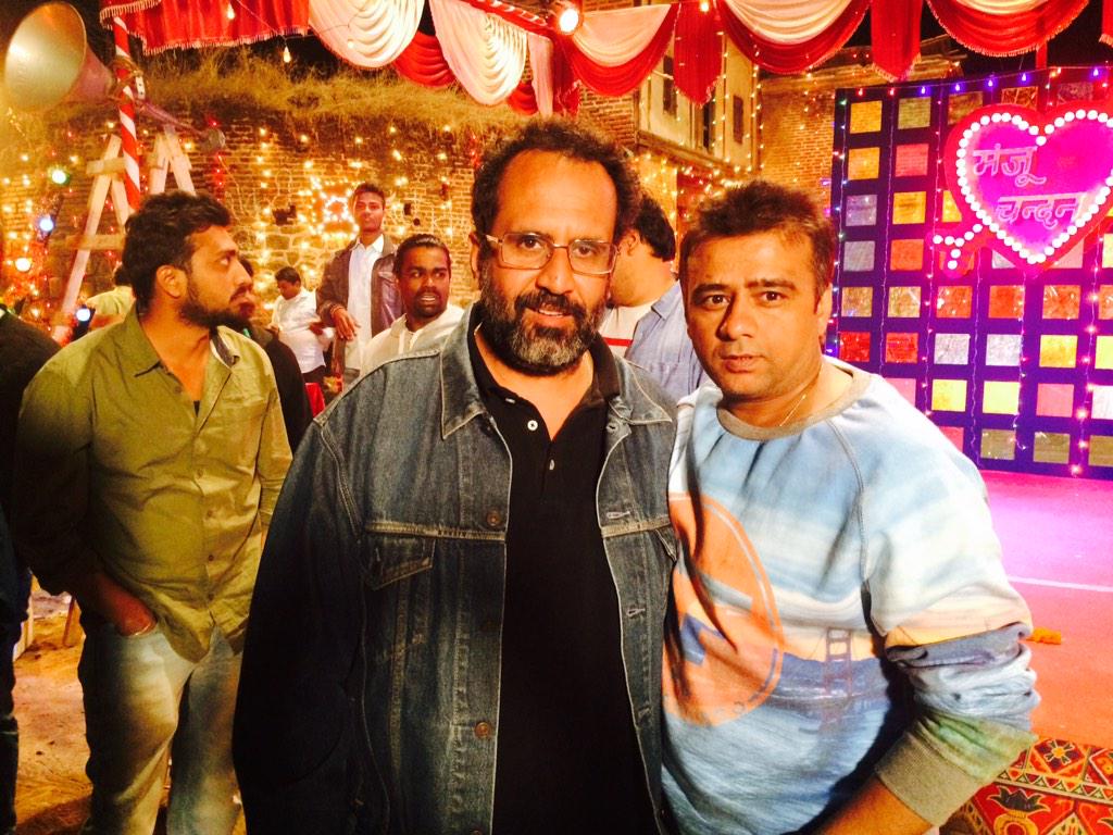 ramandave's tweet photo. Had a great time with the legend Aanand L Rai... Sir we luv u... http://t.co/Mcf854IaVj