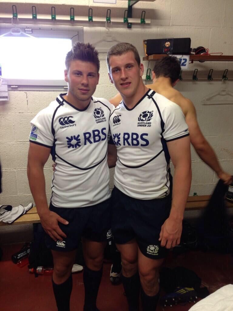 jerryZLL00740's tweet photo. Scotland players Alistair Price and Mark Bennett http://t.co/8tJmg5TQhT
