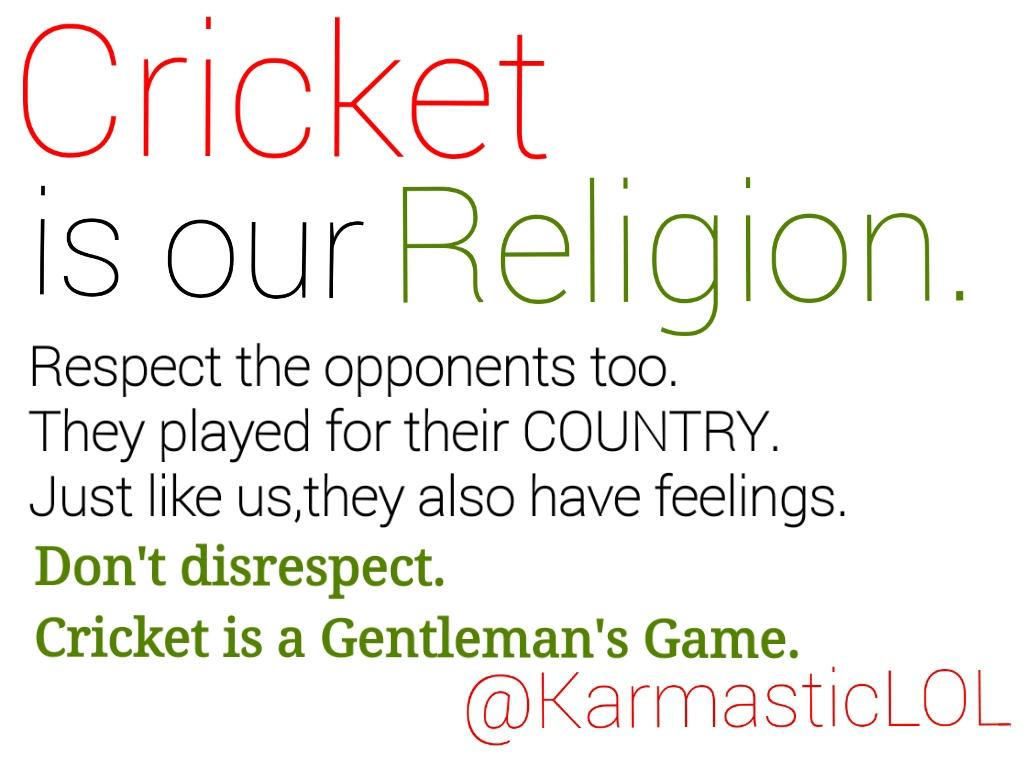 BB9_Jokes's tweet photo. #IndvsPak was a spectacular game.
We won &amp; Celebrated👌
Cricket is a Gentleman's Game!
Be nice to opponents.
#CWC15 http://t.co/6Dff79Ahe2