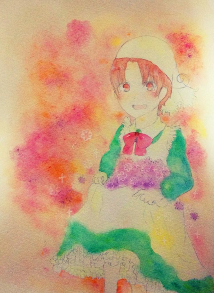 nkh_1118's tweet photo. 水彩描いたよ〜
いたちゃぁん！(=ヮ=`)ｳﾞｪｰ http://t.co/mF6In976MV