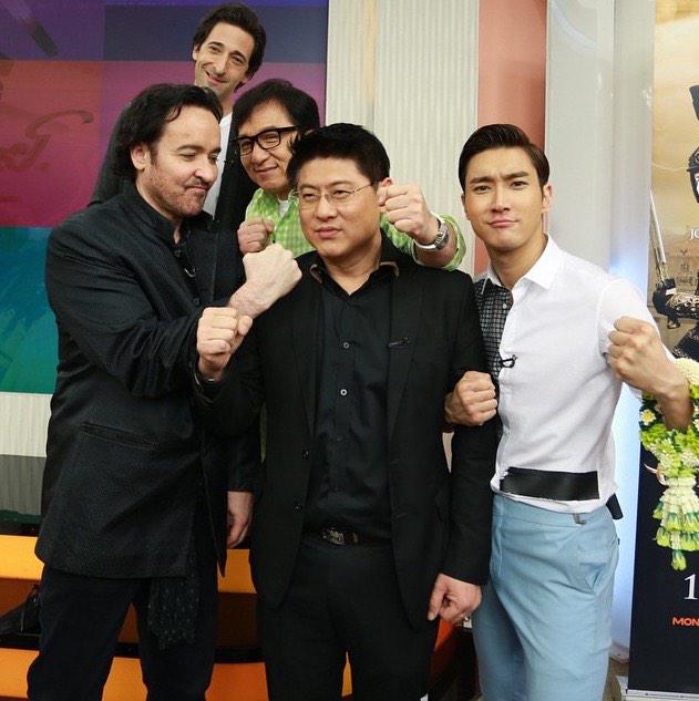 Sorrayuth9111 IG update with siwon &amp; the casts of dragon blade