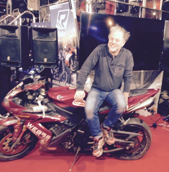 sydturner1's tweet photo. Yesterday London bike show #raysanders http://t.co/o62lQCTiHq