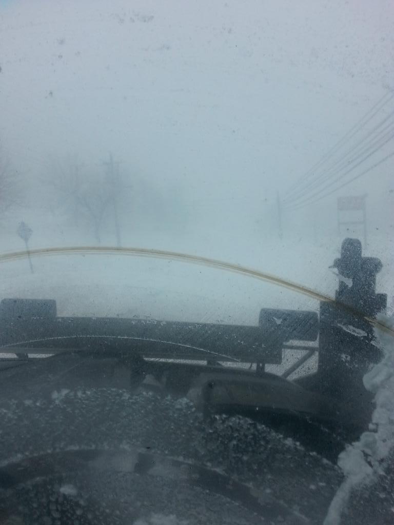 ladyrookie's tweet image. #peistorm please stay off the roads. Plow drivers are doing their best but your in the way #plowproblems