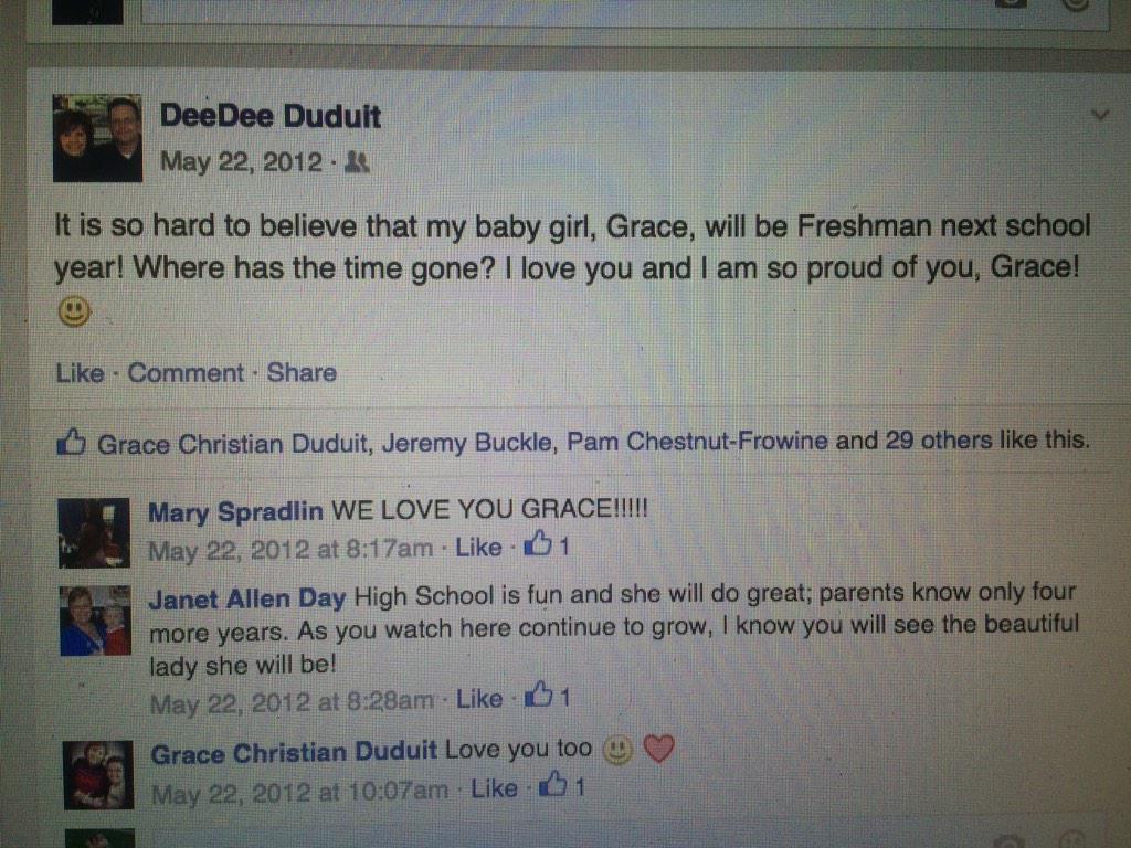 DylieKavis's tweet photo. This made me smile today. She loved you so much @GDuduit ☺️ #DDFaith http://t.co/pDssscNHhm