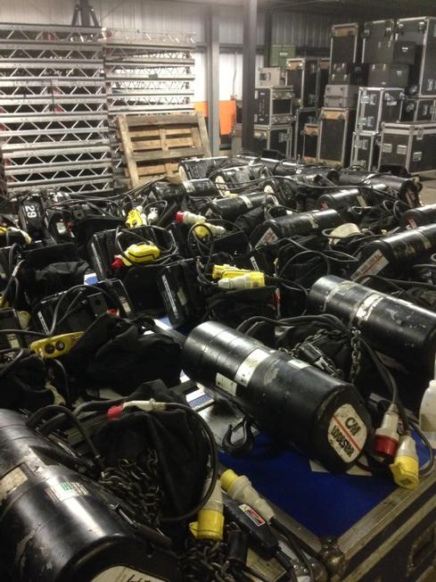 JustRigging's tweet photo. Lots of #Lodestar & #LoadGuard inspected and proof load tested at @GLSLighting recently. Good luck at @TPiAwards http://t.co/naKbRSJy8G
