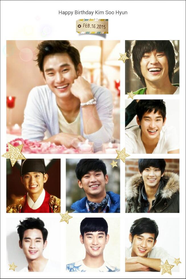  Happy Birthday to Kim Soo Hyun. 15.02.16 Wish you\re always bright and shine.    