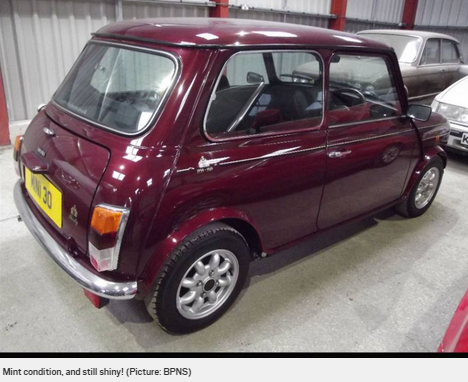 Rare 26-year-old Mini with only five miles on the clock is up for auction ow.ly/J5nji