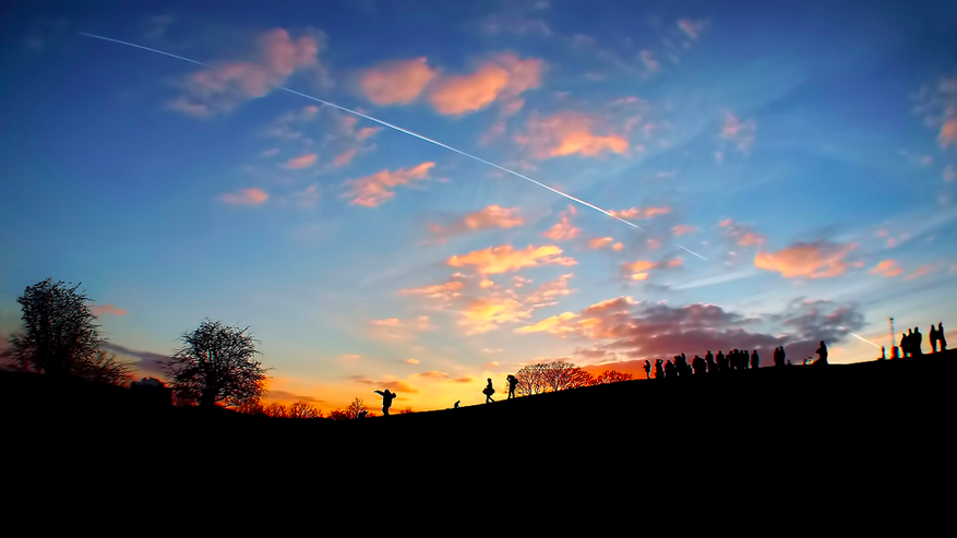 Londonist's tweet image. The top of Primrose Hill on a Sunday evening. Photo: Anatoleya bit.ly/1DW3bxg