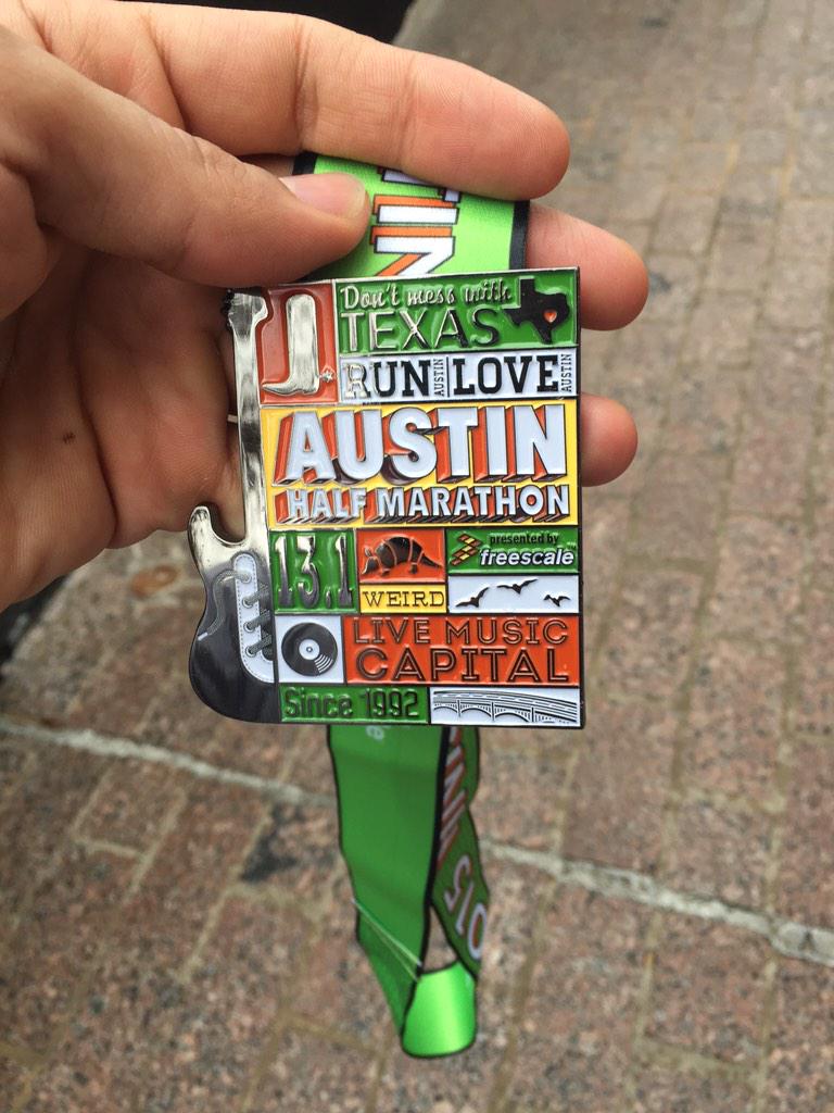 EddieLucioIII's tweet image. Finished my first half marathon today.  #soreeverywhere #thanksaustin