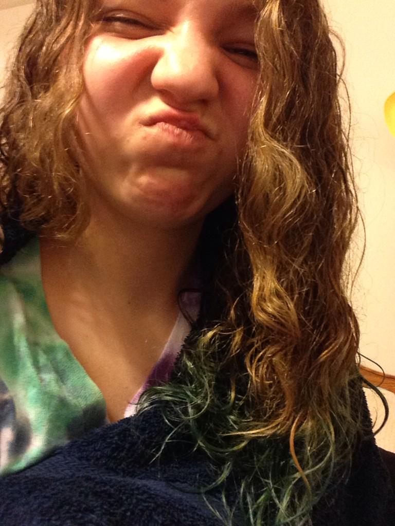 AllTimeThatcher's tweet image. I also have green hair now.