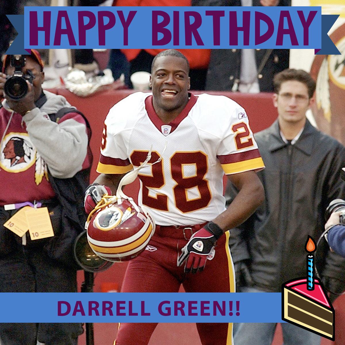 To wish great Darrell Green a Happy Birthday! 