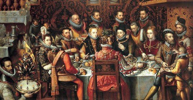 #SpanishRenaissance #DonneACena #ArtLovers 
A.Sancez #Coello
KingPhiliph II of Spain..with 
his family1596
@Asamsakti