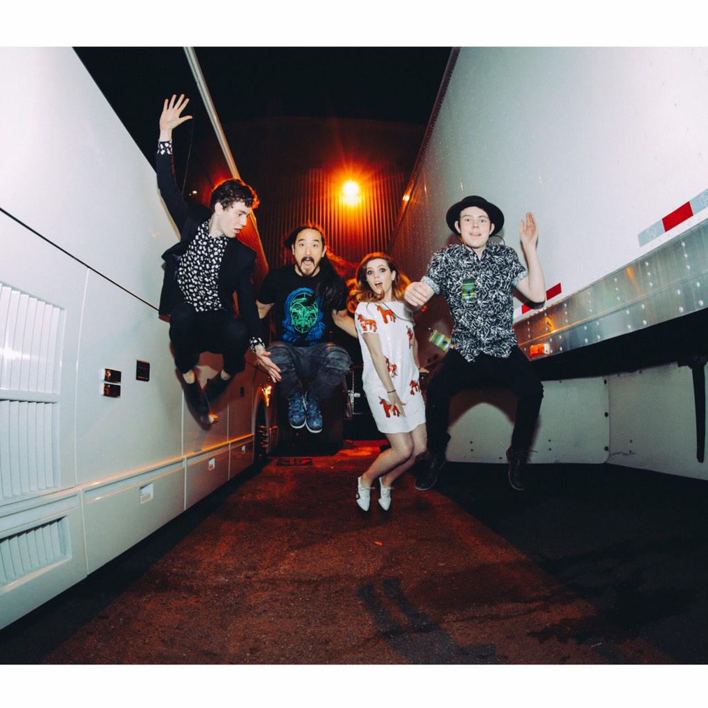 echosmith's tweet image. Fun times @steveaoki
