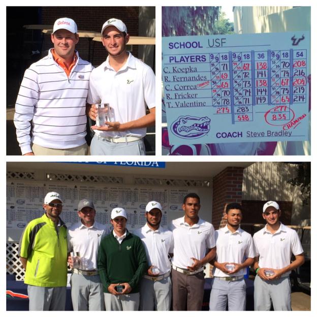 USFMGolf's tweet image. Great team and individual win!! Proud of this team and what they've accomplished this week! #GoBulls #RiseUp