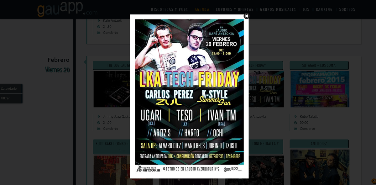 gauapp's tweet photo. Este viernes toca @LKATECH_ en #llodio y SORTEAMOS 3 PASES DOBLES! RT y siguenos! Con @carlosperezdj y @kstyledavid ! http://t.co/hnHfXgBLTm