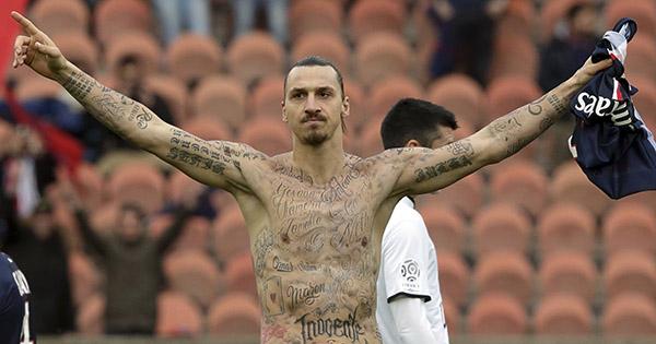 Zlatan Tattoos 50 Names On His Body To Fight World Hunger | The18