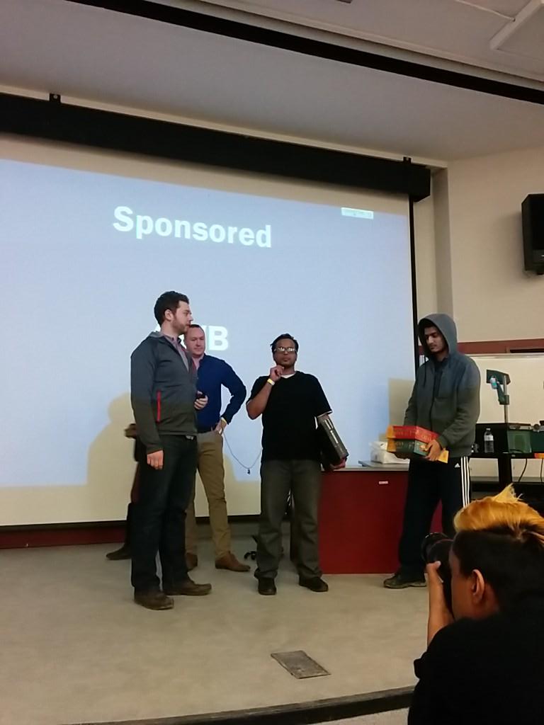 GWBMcMaster's tweet photo. #GWB winner @deltaHacks http://t.co/8cZYphxKQZ
