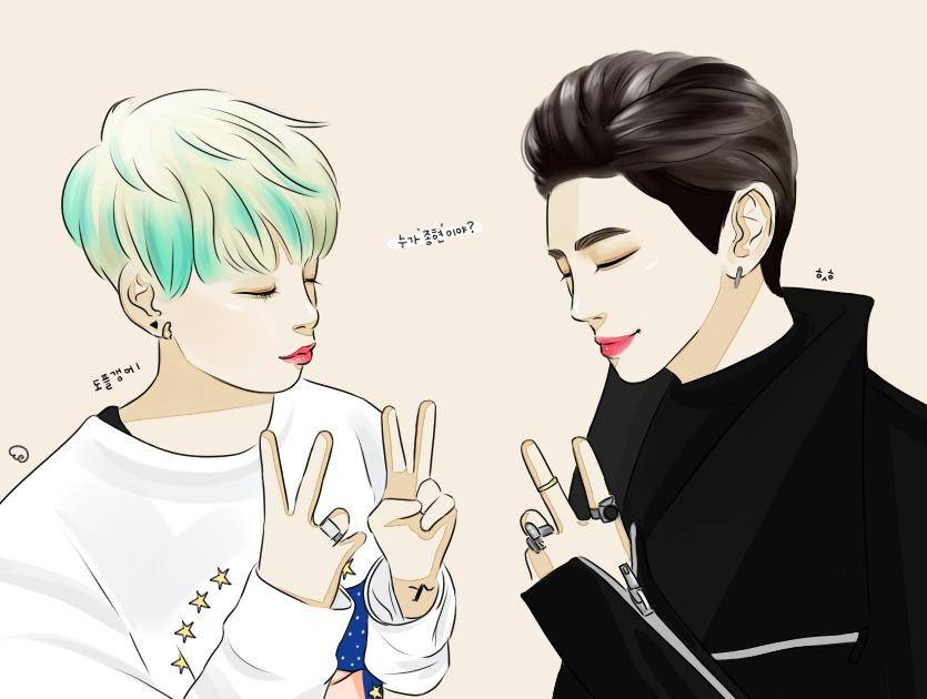 Worldfx5051's tweet photo. فان ارت / أمبر و جونغهيون عضو شايني 💜💚 
@llama_ajol http://t.co/ynRnlNhK7g